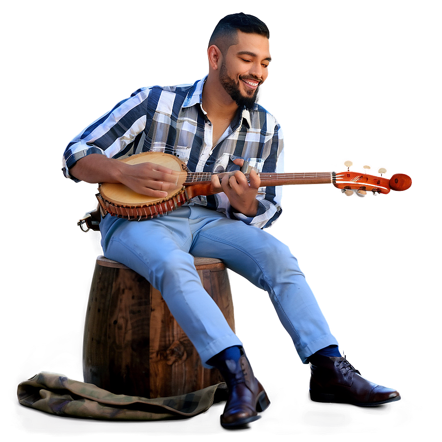 Musicians Sitting With Instruments Png 25 PNG image