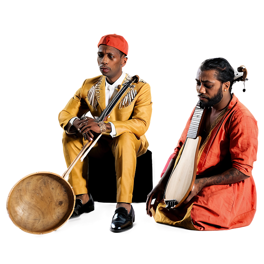 Musicians Sitting With Instruments Png Won PNG image