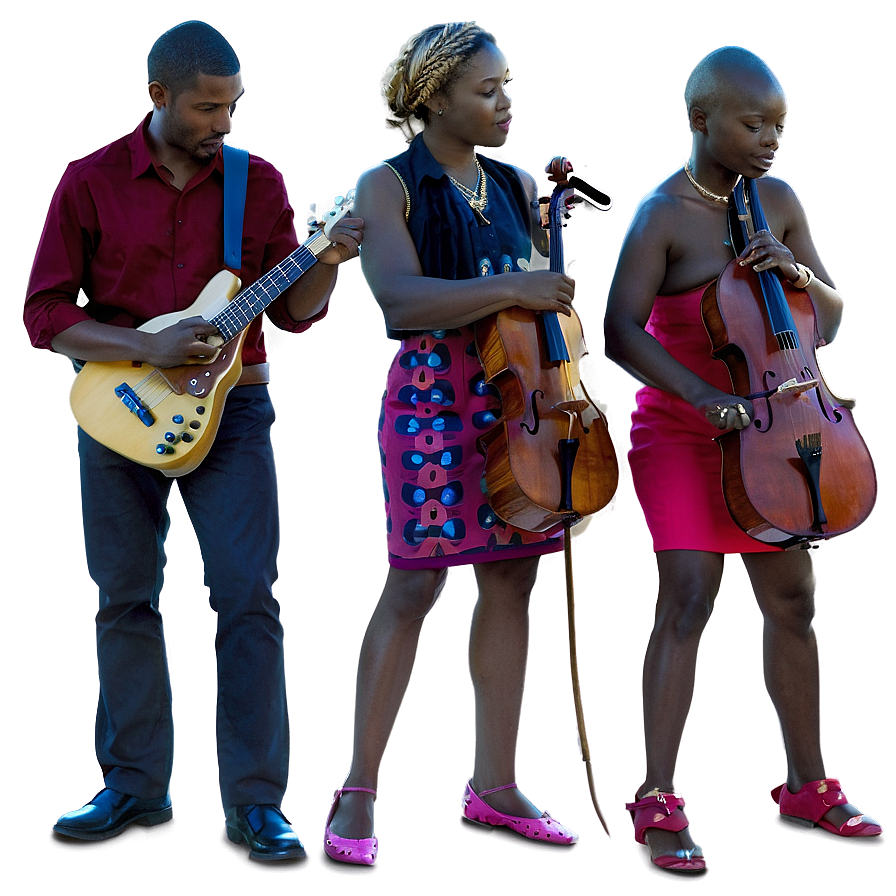 Musicians Standing Together Png Pac70 PNG image