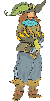 Musketeer Cartoon Character PNG image