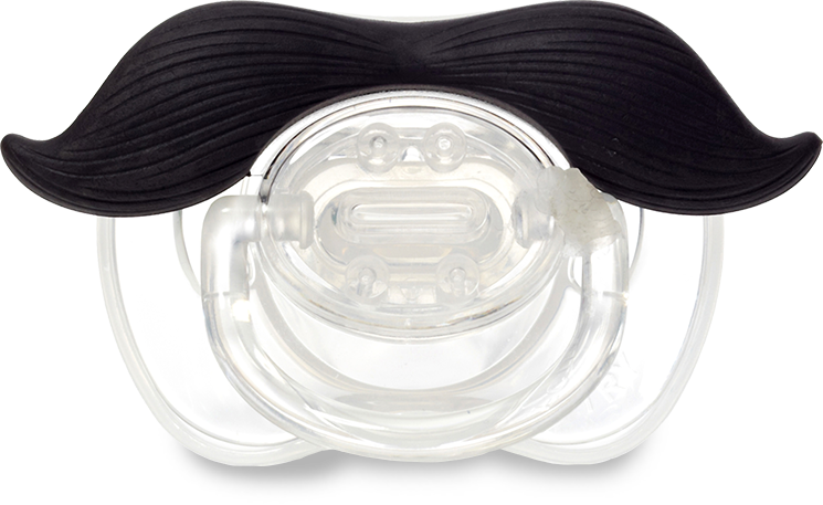 Mustache Pacifier Product Image PNG image