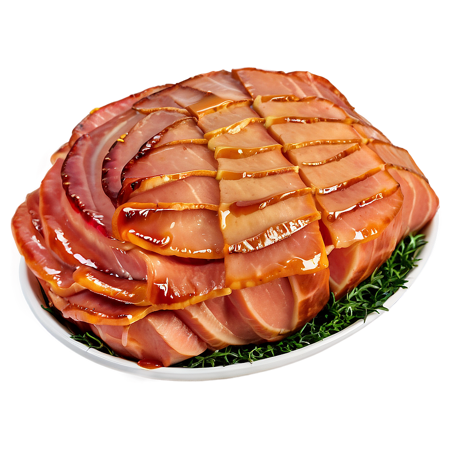 Mustard Glazed Ham Png 05232024 PNG image