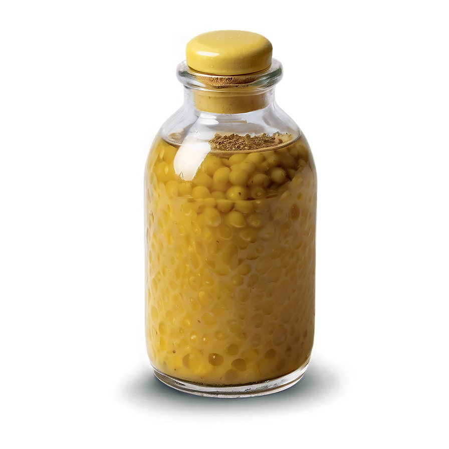 Mustard Vintage Bottle Png 05242024 PNG image