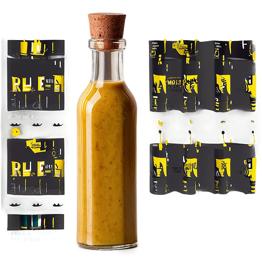 Mustard Vintage Bottle Png Nyl5 PNG image