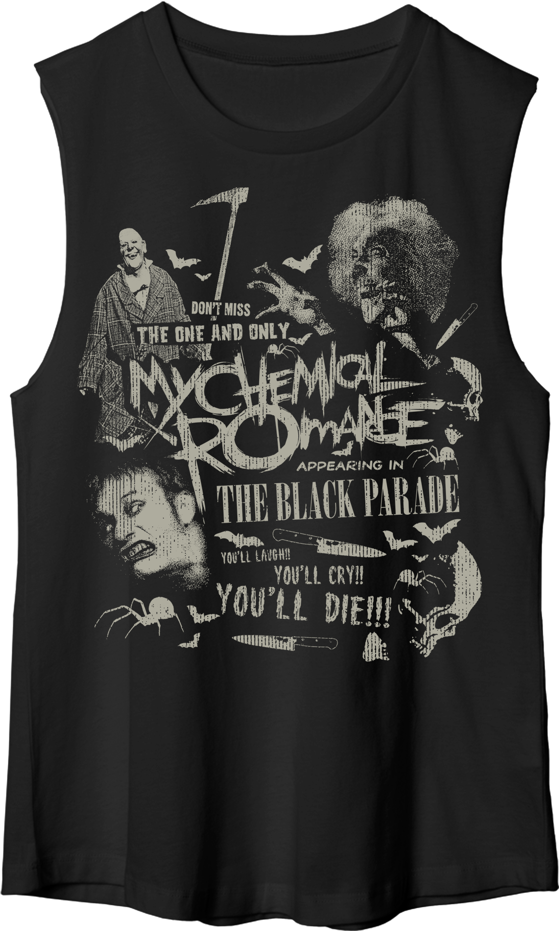 My Chemical Romance Black Parade Tank Top PNG image