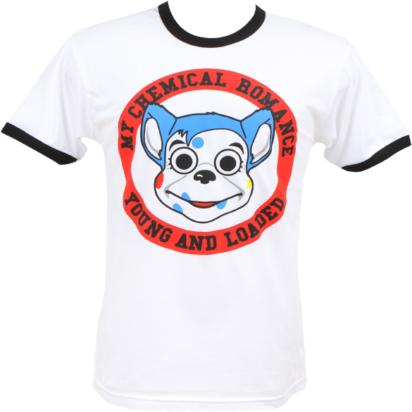 My Chemical Romance Youngand Loaded Tshirt PNG image