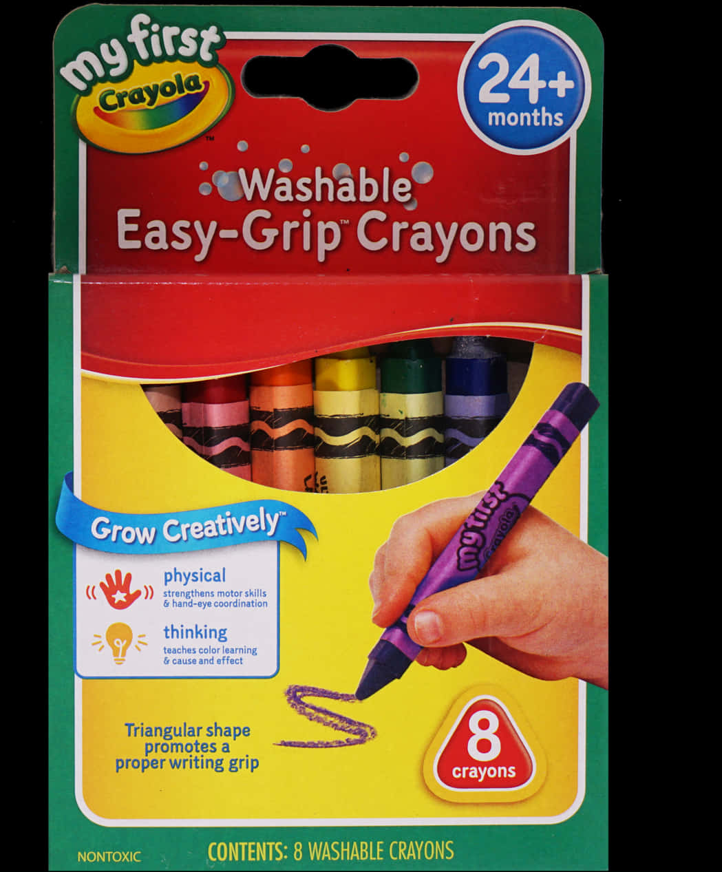 My First Crayola Easy Grip Crayons Packaging PNG image