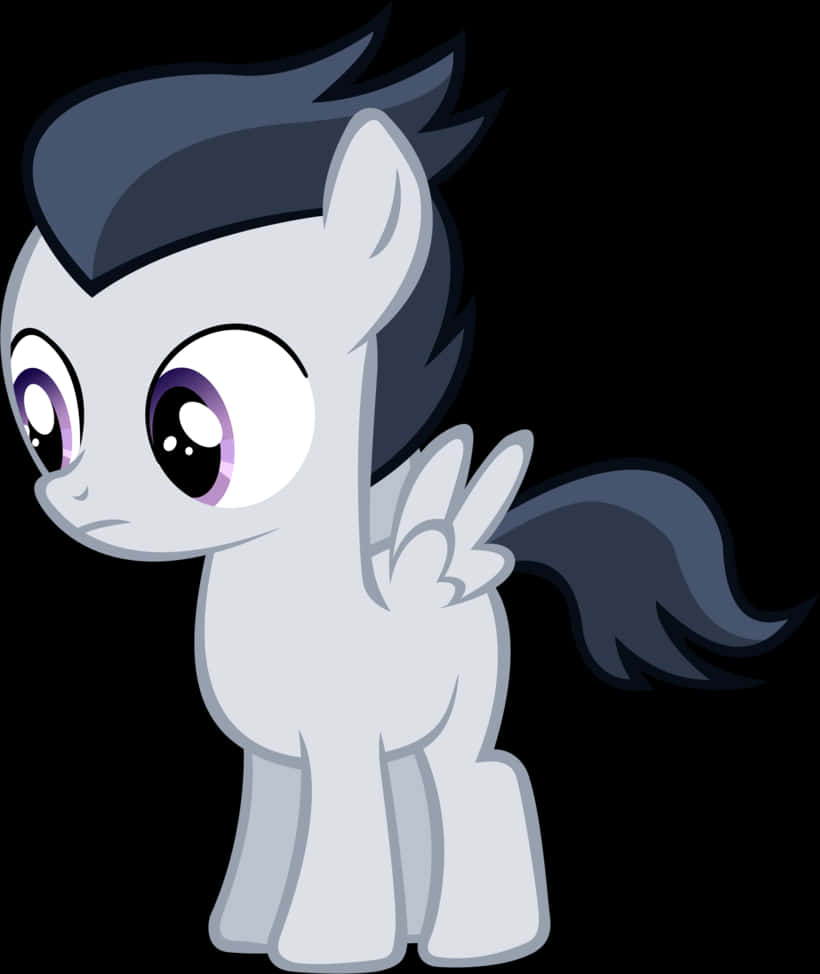 My Little Pony Gray Pegasus Character PNG image