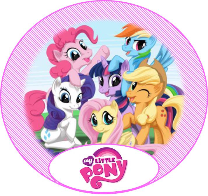 My Little Pony Group Celebration PNG image