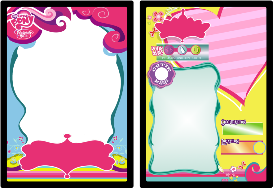 My Little Pony Invitation Cards PNG image