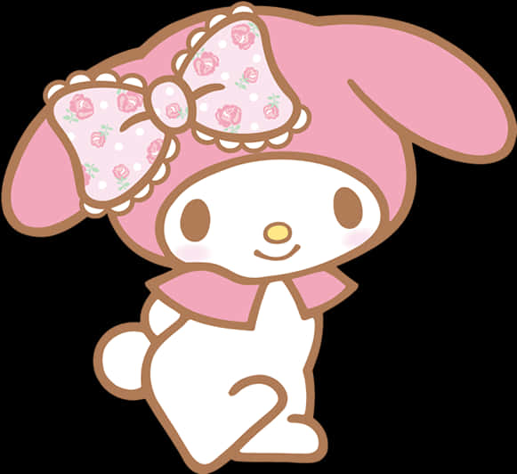 My Melody Cute Pose PNG image