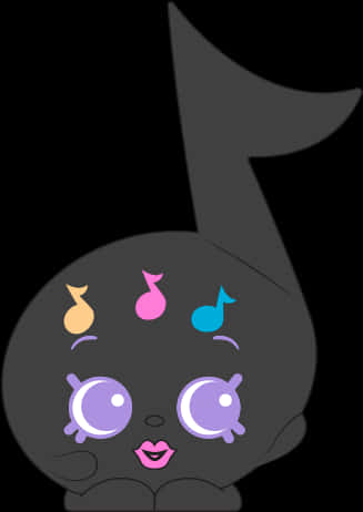 My Melody Shadowed Character Illustration PNG image