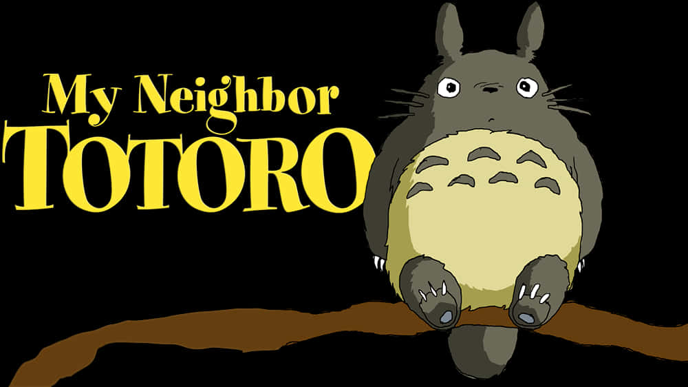My Neighbor Totoro Title Graphic PNG image