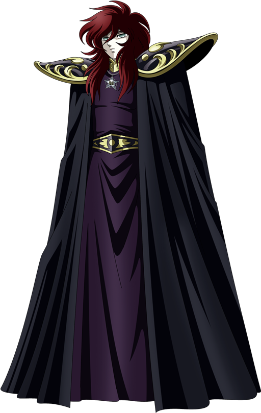 Mysterious_ Anime_ Character_in_ Black_ Robe PNG image