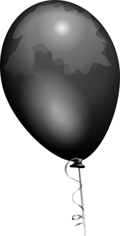 Mysterious Balloon In Darkness PNG image