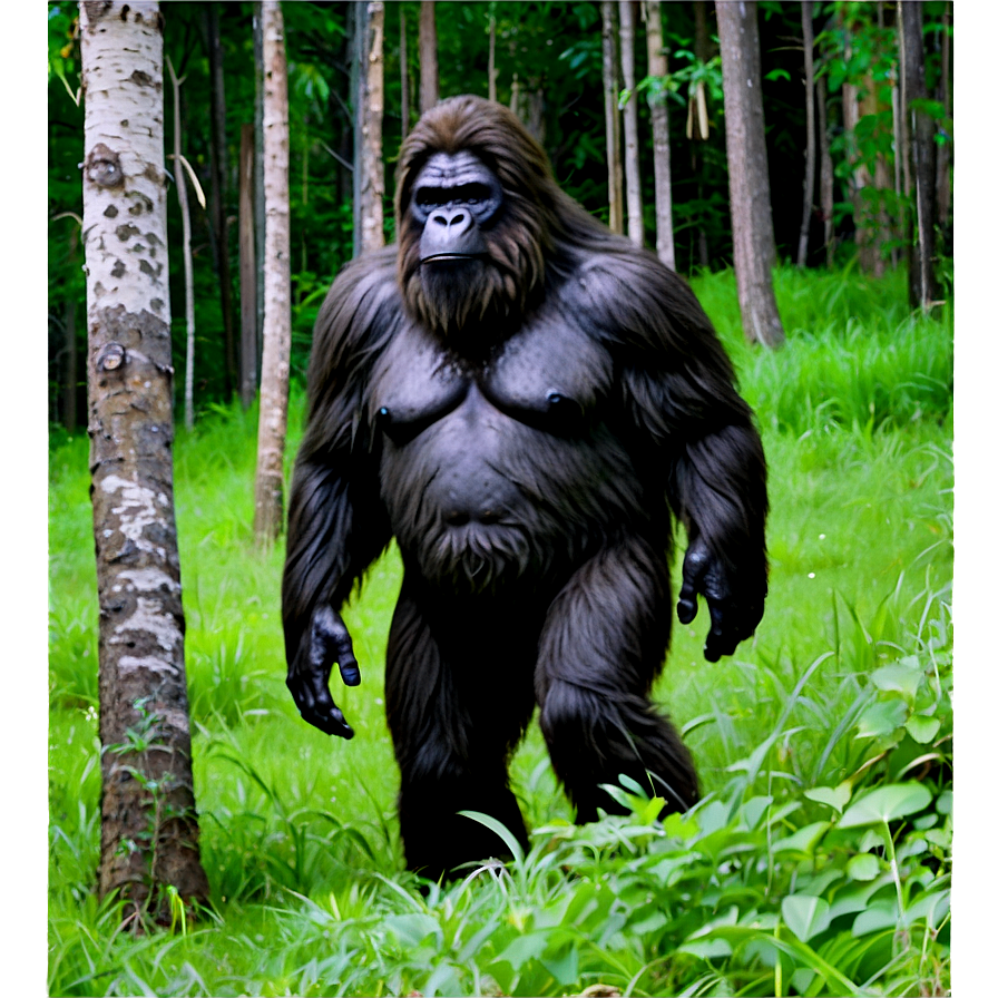 Mysterious Bigfoot Sightings Png Squ18 PNG image