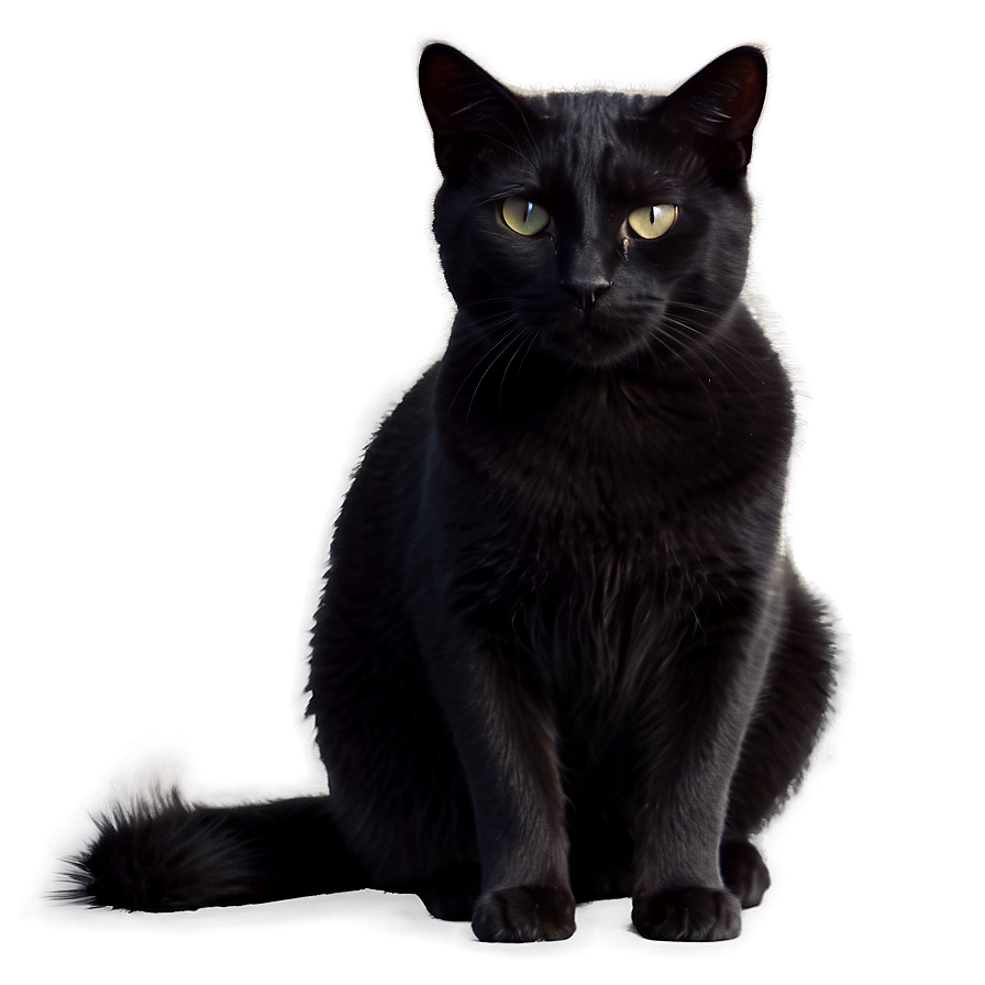 Mysterious Black Cat Png 05232024 PNG image