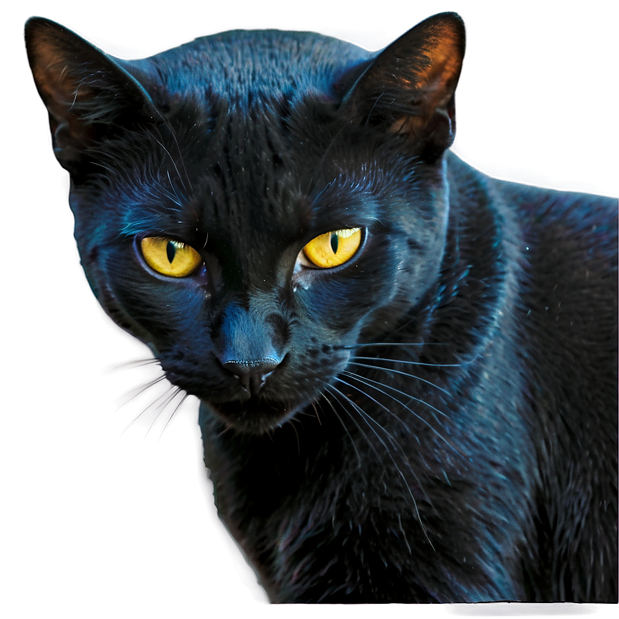 Mysterious Black Cat Png Glk98 PNG image