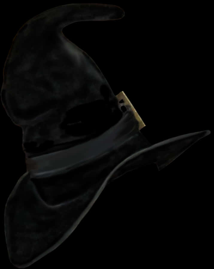 Mysterious Black Witch Hat PNG image
