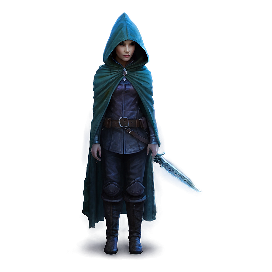 Mysterious Elf In Cloak Png 05232024 PNG image