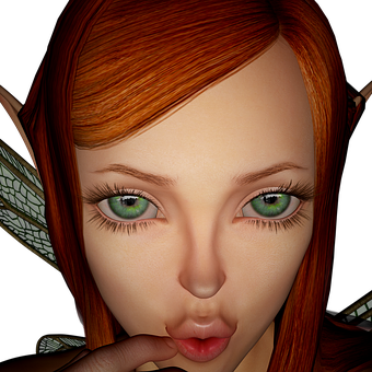 Mysterious_ Elf_ Portrait PNG image