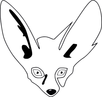 Mysterious Foxin Darkness PNG image