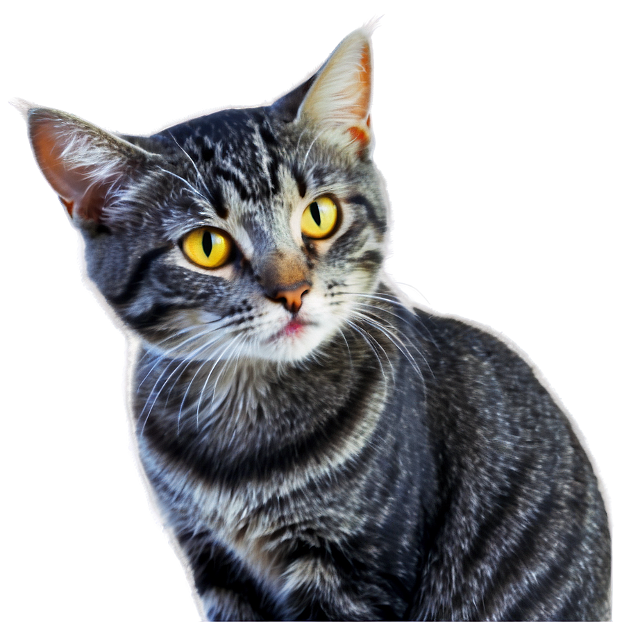 Mysterious Grey Cat Png Fuf29 PNG image