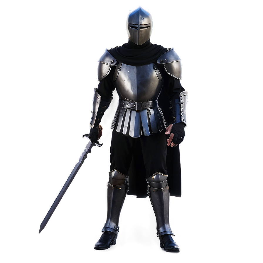 Mysterious Knight In Black Png 06272024 PNG image