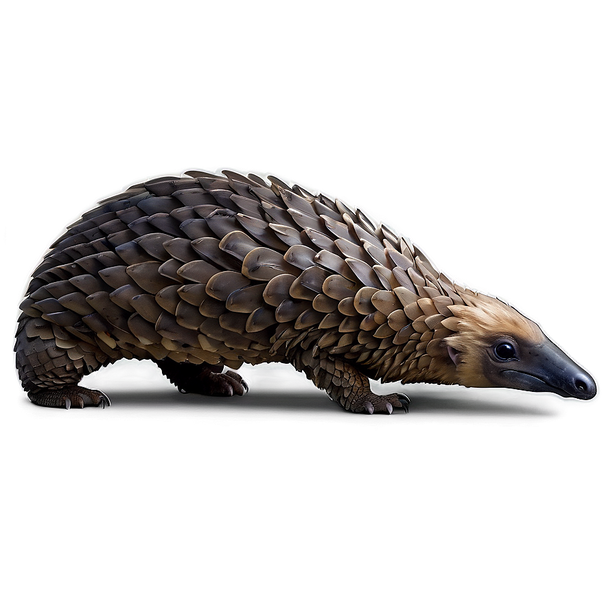 Mysterious Pangolin In The Shadows Png 26 PNG image