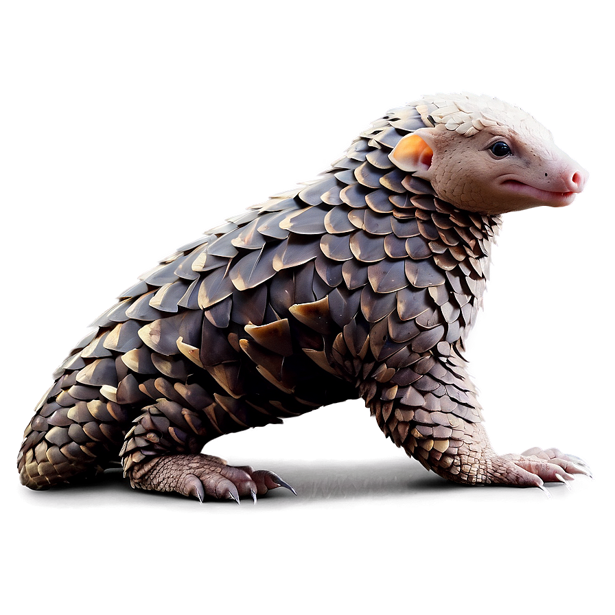 Mysterious Pangolin In The Shadows Png 79 PNG image