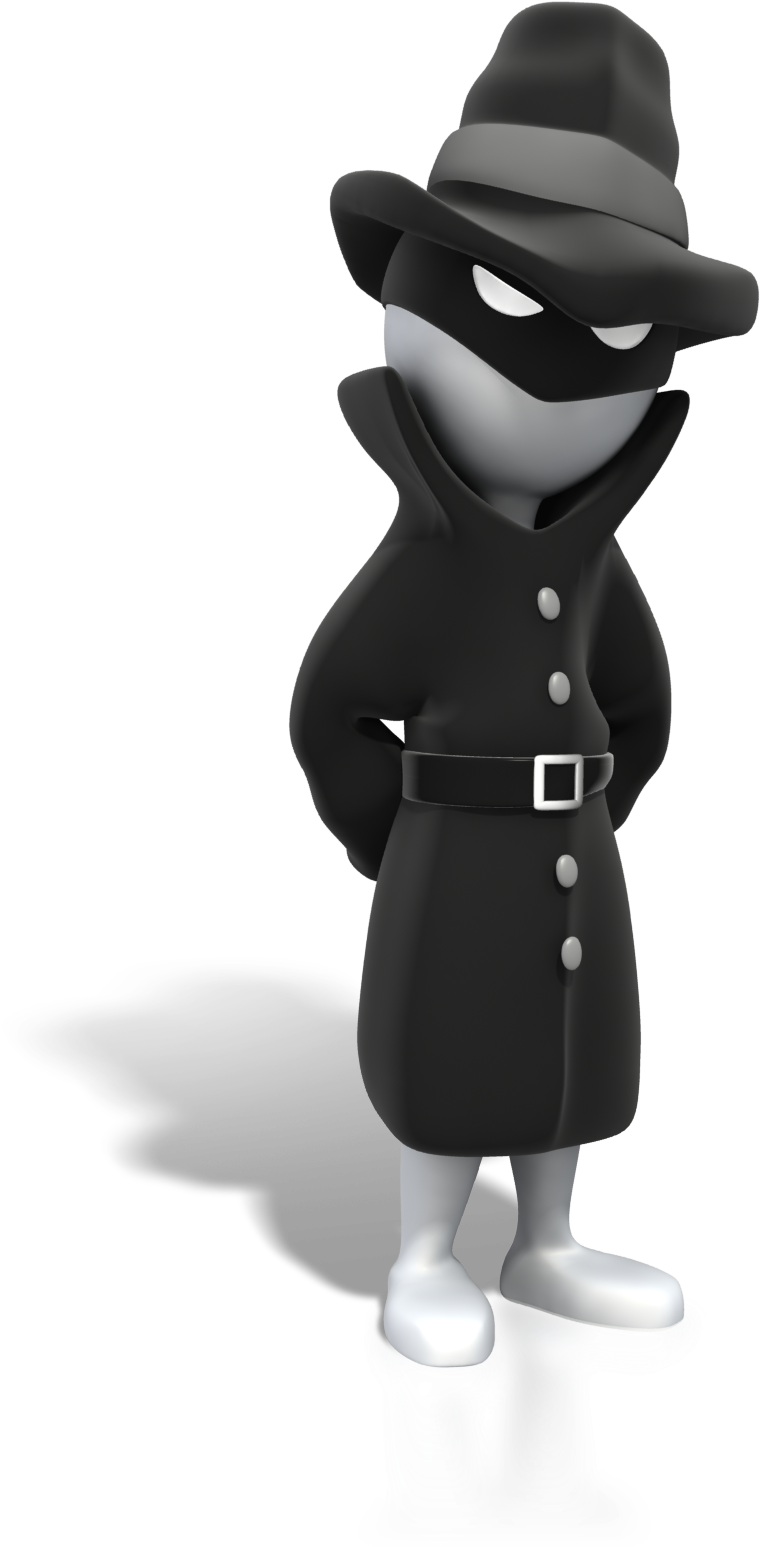 Mysterious_ Spy_ Character PNG image