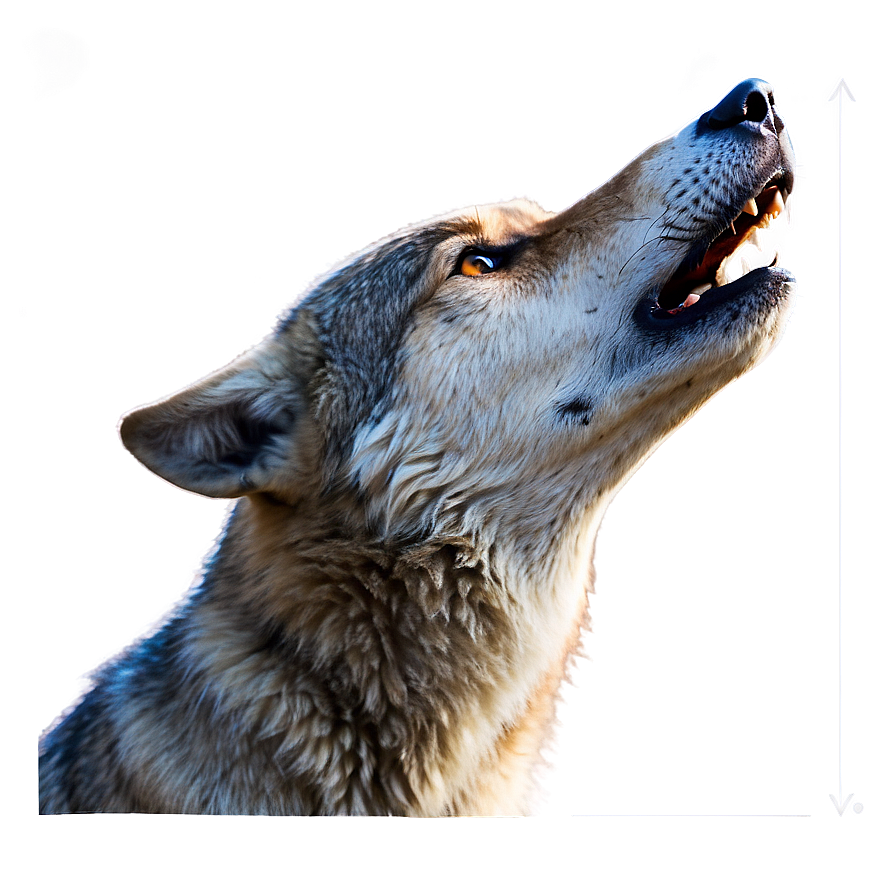 Mysterious Wolf Howl Png Pbe43 PNG image