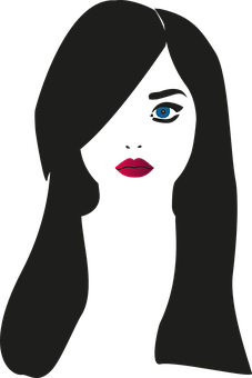 Mysterious Woman Silhouette PNG image