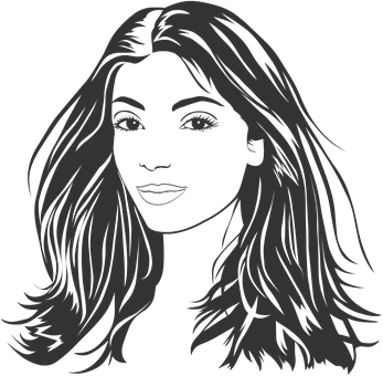 Mysterious Woman Silhouette PNG image