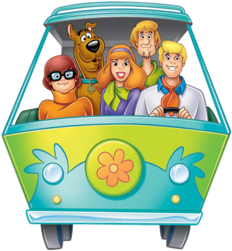 Mystery Machine Cartoon Gang PNG image