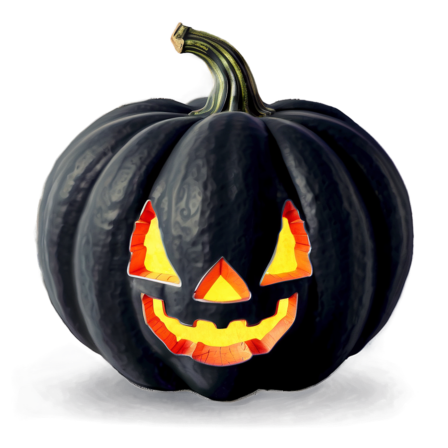 Mystic Black Pumpkin Png Wmb PNG image