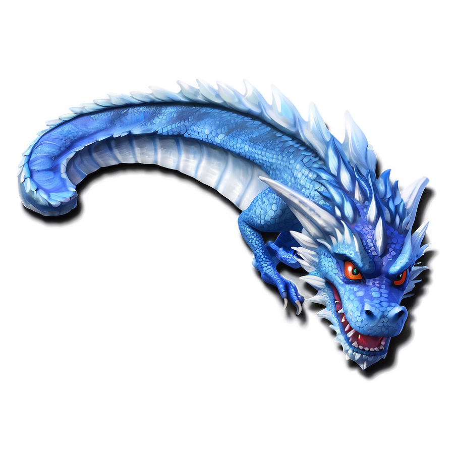 Mystic Blue Dragon Png 06252024 PNG image