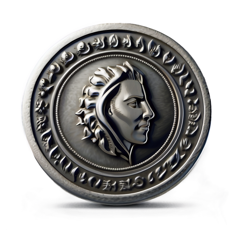 Mystic Silver Coin Image Png 06272024 PNG image