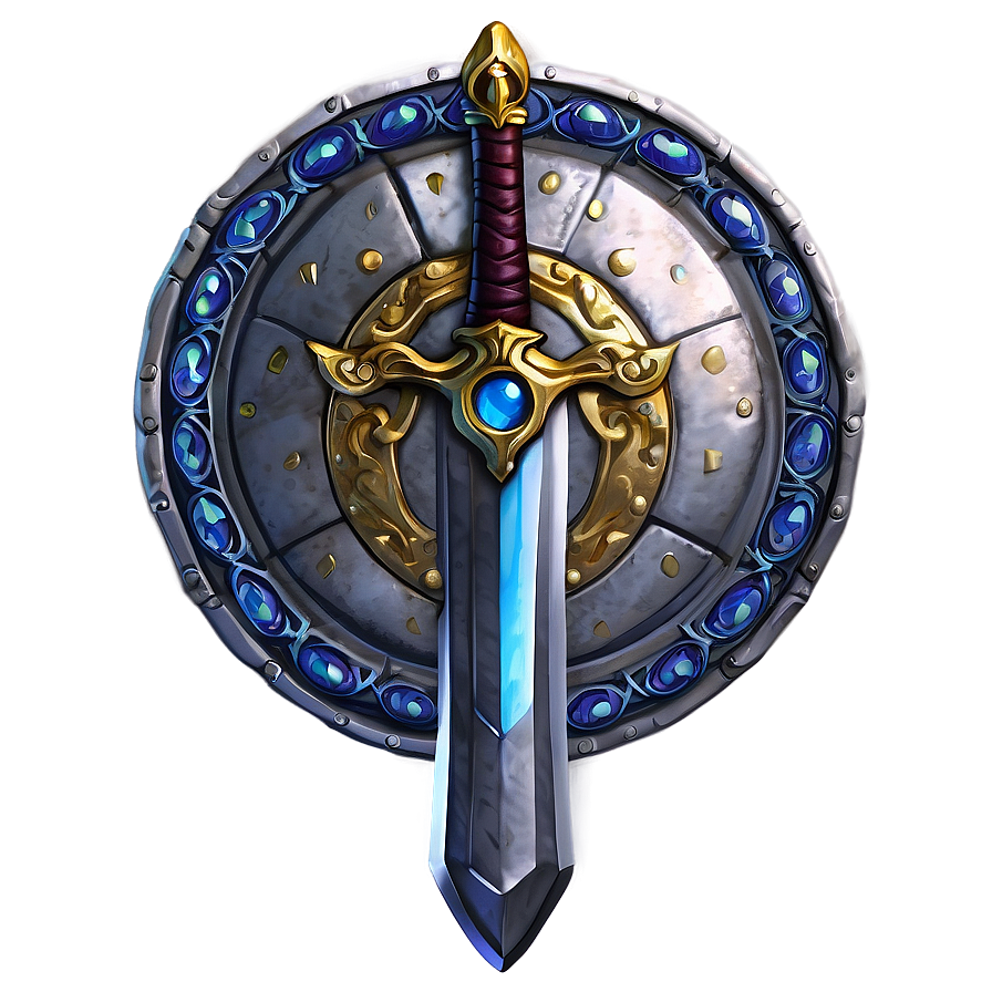 Mystic Sword And Shield Png 65 PNG image