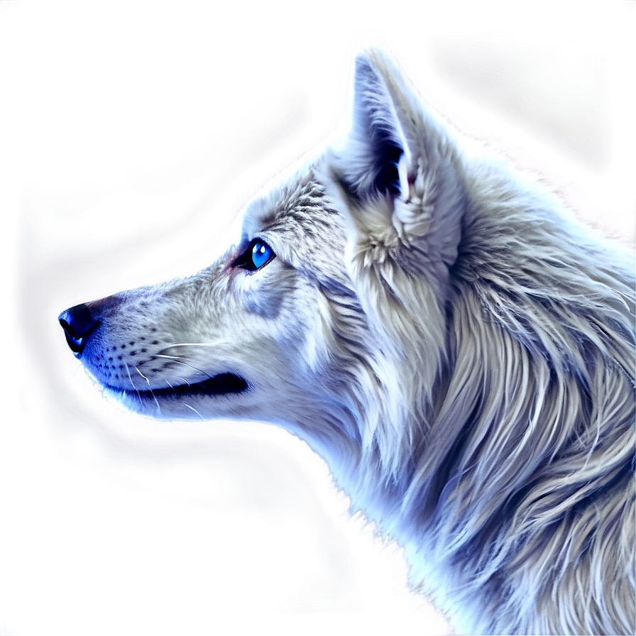 Mystic Wolf With Blue Eyes Png Cbf PNG image