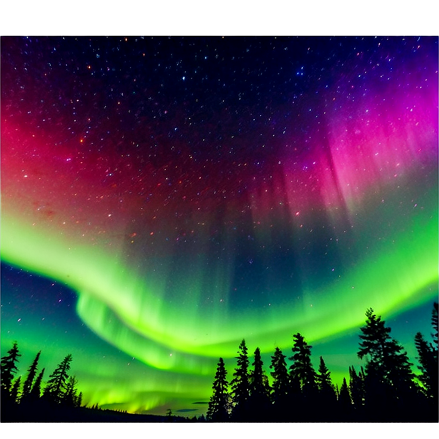 Mystical Aurora Borealis Sky Png 06242024 PNG image