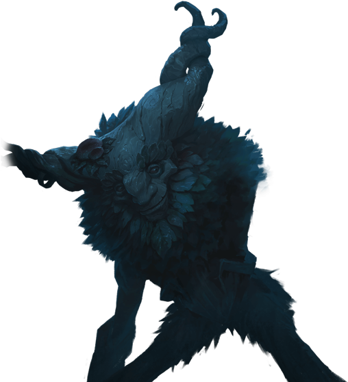 Mystical Beast Fantasy Art PNG image