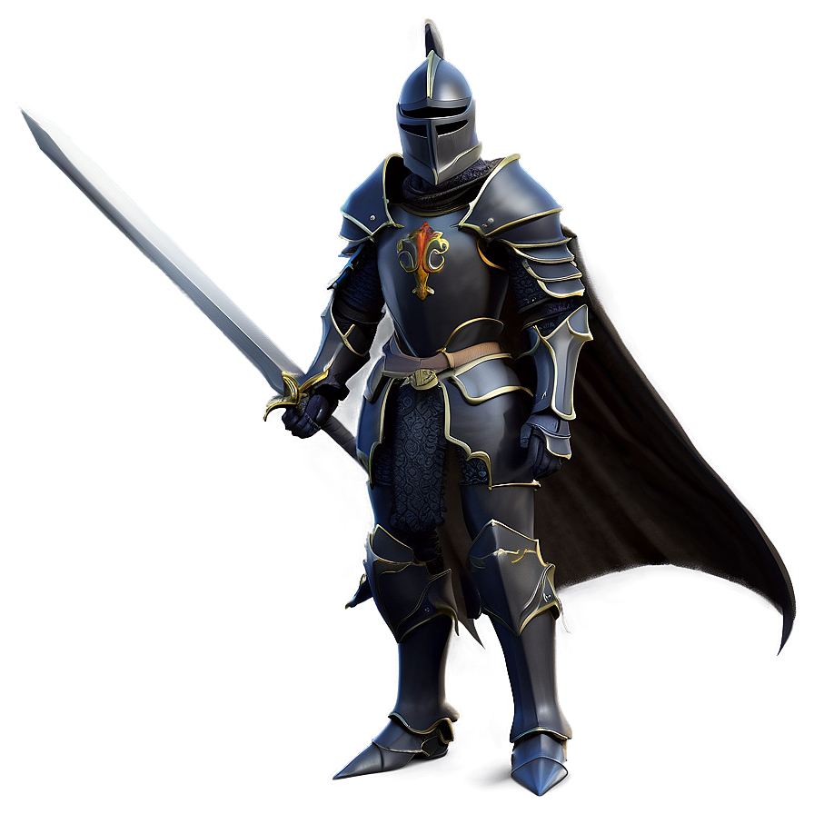 Mystical Black Knight Png 06272024 PNG image