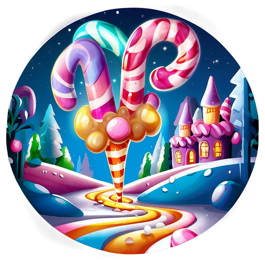 Mystical Candyland Night Png 49 PNG image