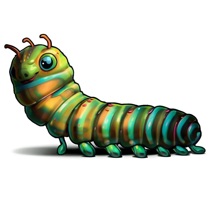 Mystical Caterpillar Fantasy Png 05232024 PNG image