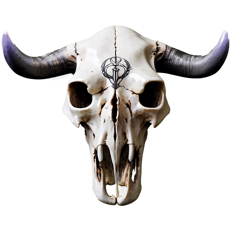 Mystical Cow Skull Png Baq PNG image