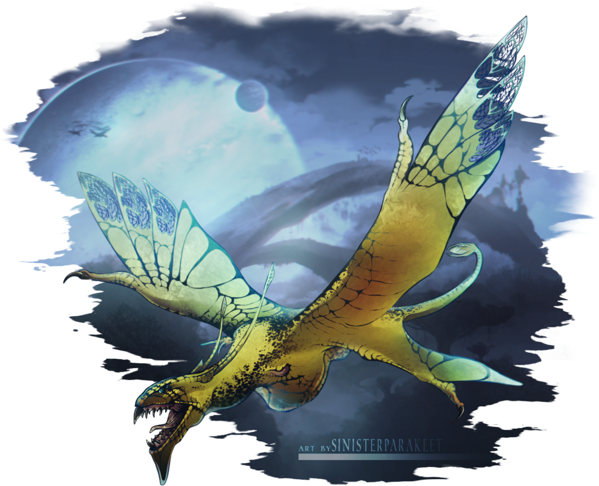 Mystical Dragon Artwork PNG image