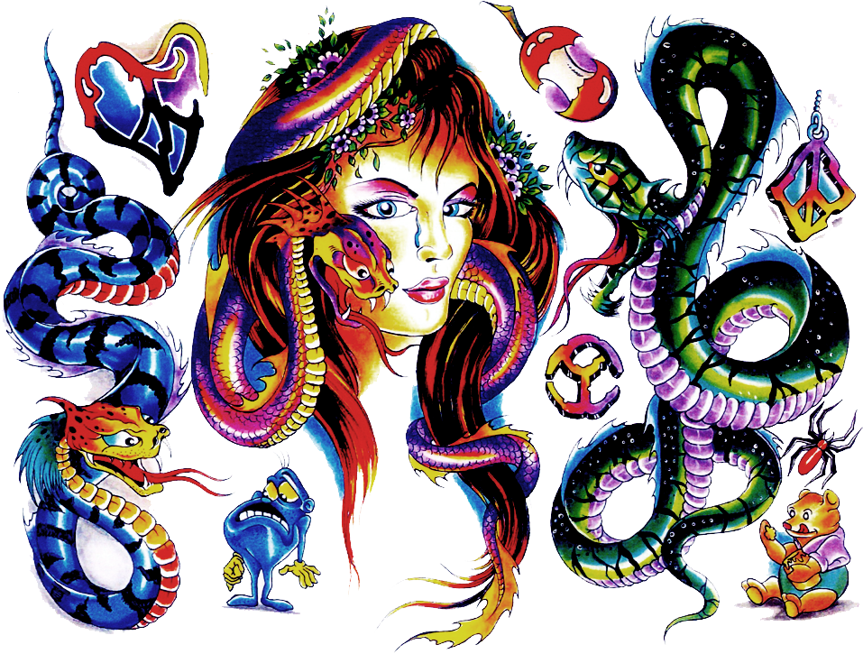 Mystical Dragon Tattoo Design PNG image