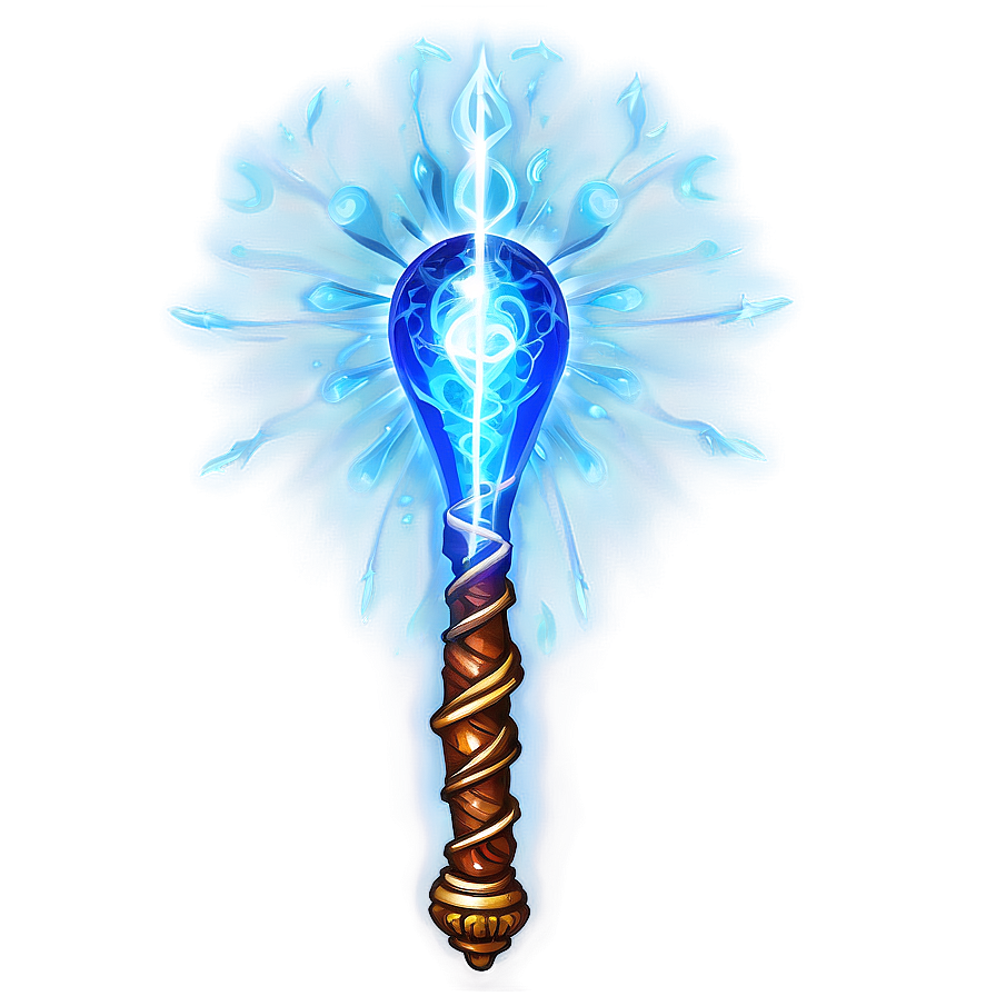 Mystical Energy Wand Png 05252024 PNG image