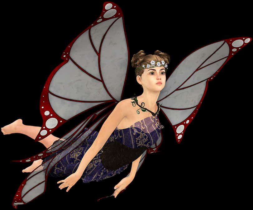 Mystical Fairy Illustration PNG image